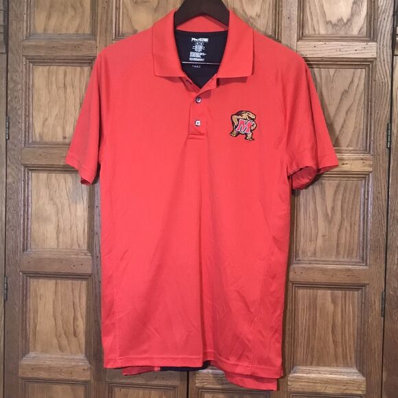 University of Maryland Terrapins ProEdge Knights Apparel Mens M Basketball Polo - Picture 4 of 10